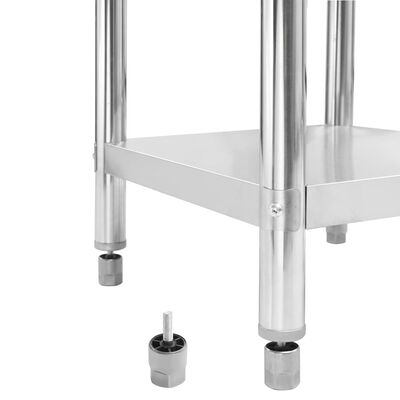vidaXL Kitchen Work Table 80x60x85 cm Stainless Steel,  vidaXL Kitchen Work Table 80x60x85 cm Stainless Steel