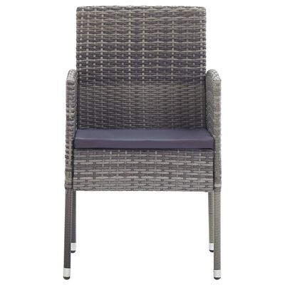 vidaXL 5 Piece Garden Dining Set Grey, grey vidaXL 5 Piece Garden Dining Set Grey