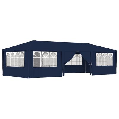 vidaXL Professional Party Tent with Side Walls 4x9 m Blue 90 g/m?