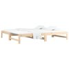 vidaXL Pull-out Day Bed without Mattress 2x(80x200) cm Solid Wood Pine
