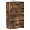 vidaXL Sideboard Smoked Oak 60x35x98.5 cm Engineered Wood