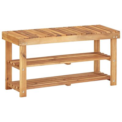 vidaXL Shoe Rack 90x32x46 cm Solid Acacia Wood,  vidaXL Shoe Rack 90x32x46 cm Solid Acacia Wood