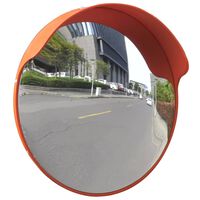 Convex Traffic Mirror PC Plastic Orange 45 cm Outdoor, orange Convex Traffic Mirror PC Plastic Orange 45 cm Outdoor