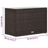 vidaXL 5 Piece Garden Lounge Set with Cushions Poly Rattan Brown