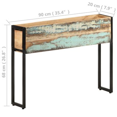vidaXL Planter 90x20x68 cm Solid Reclaimed Wood
