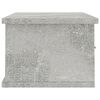 vidaXL Wall-mounted Drawer Shelf Concrete Grey 60x26x18.5 cm Engineered Wood