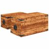 vidaXL Storage Chest Set 2 Pieces Rough Mango Wood