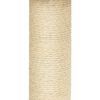 vidaXL Cat Tree with Sisal Scratching Posts Cream 92 cm