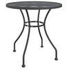 vidaXL 3 Piece Garden Dining Set Expanded Metal Mesh Anthracite
