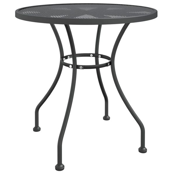 vidaXL 3 Piece Garden Dining Set Expanded Metal Mesh Anthracite