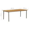vidaXL 7 Piece Garden Dining Set Poly Rattan Grey