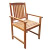 vidaXL Garden Chairs 2 pcs Solid Acacia Wood Brown