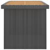 vidaXL 9 Piece Outdoor Dining Set with Cushions Poly Rattan Black