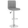 vidaXL Bar Stools 2 pcs Light Grey Fabric