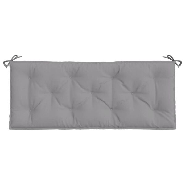 vidaXL Garden Bench Cushions 2pcs Grey 120x50x7cm Oxford Fabric
