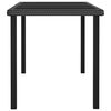 vidaXL 7 Piece Garden Dining Set Poly Rattan Black