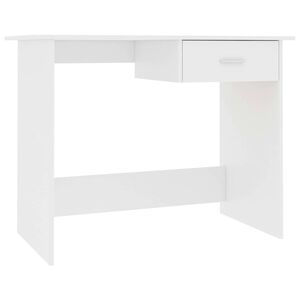 vidaXL Desk White 100x50x76 cm Engineered Wood