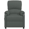 vidaXL Recliner Chair Dark Grey Fabric