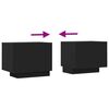 vidaXL TV Cabinet Black 100x35x40 cm Engineered Wood