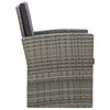 vidaXL 4 Piece Garden Lounge Set with Cushions Poly Rattan Grey