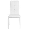 vidaXL Dining Chairs 6 pcs White Faux Leather