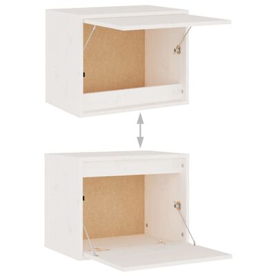 vidaXL Wall Cabinet White 45x30x35 cm Solid Pinewood