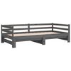 vidaXL Pull-out Day Bed without Mattress Grey 2x(90x200)cm