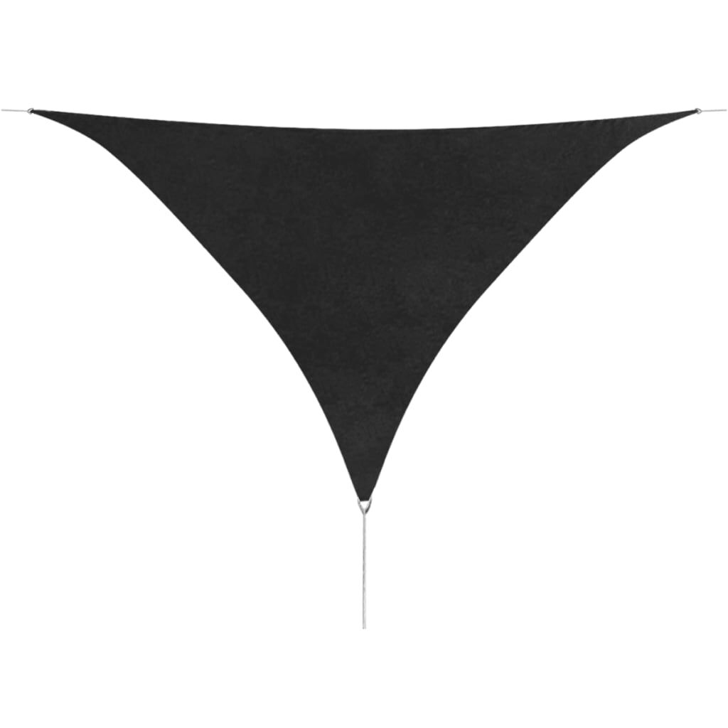 vidaXL Sunshade Sail Oxford Fabric Triangular 5x5x5 m Anthracite
