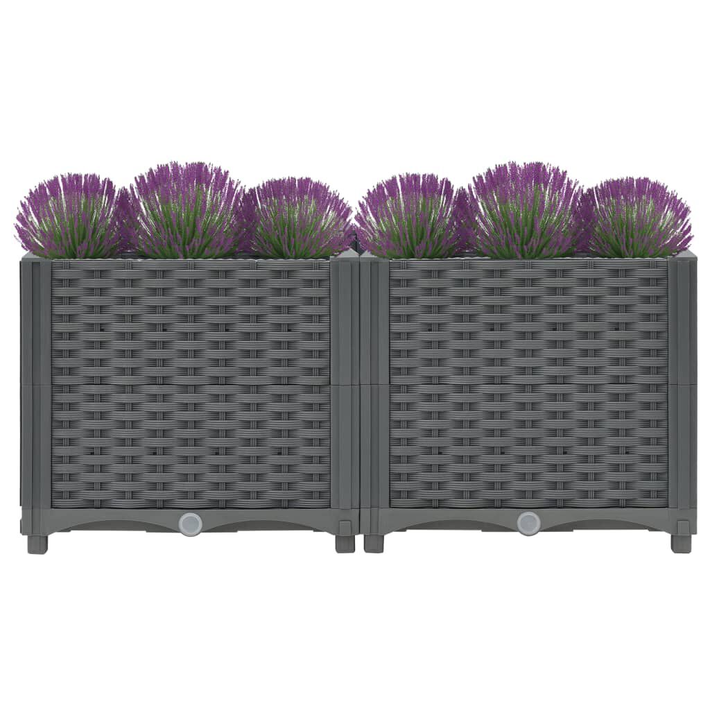 vidaXL Raised Bed 80x40x38 cm Polypropylene