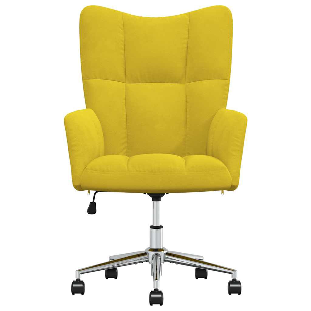 vidaXL Relaxing Chair Mustard Yellow Velvet