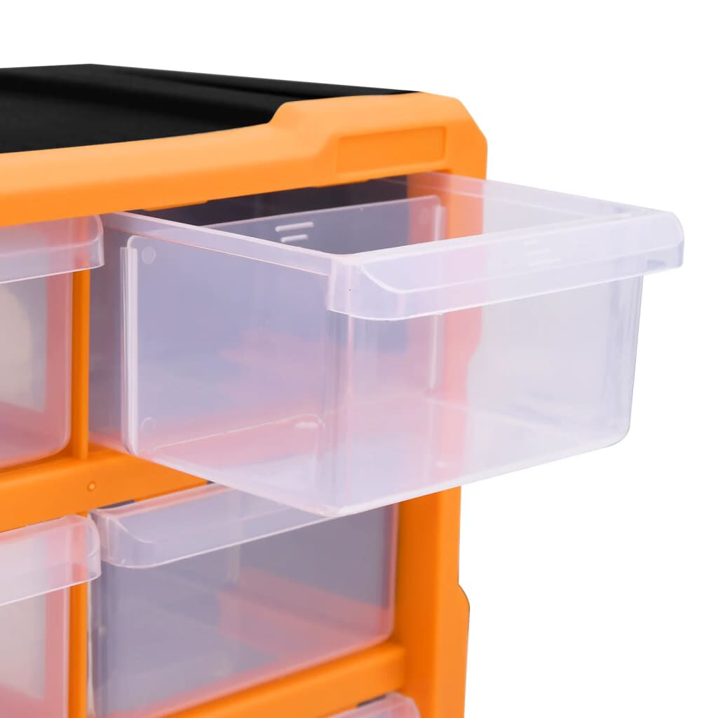 vidaXL Multi-drawer Organiser with 18 Middle Drawers 38x16x47 cm