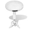 vidaXL Side Table Round Aluminium Silver