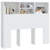 vidaXL Headboard Cabinet White 120x19x103.5 cm