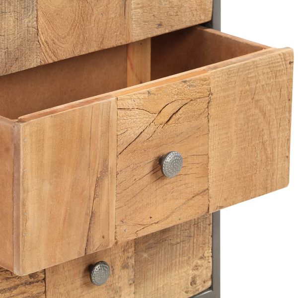vidaXL Drawer Cabinet 45x30x100 cm Solid Reclaimed Wood