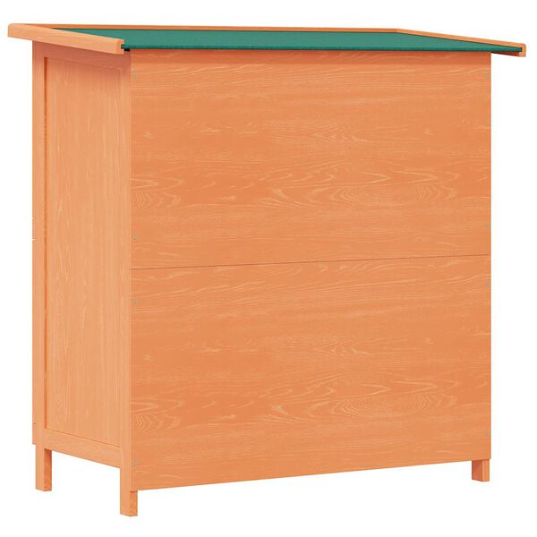 vidaXL Outdoor Rabbit Hutch Small Animal House Pet Cage 4 Doors Wood