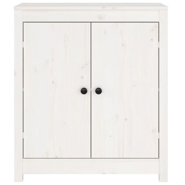 vidaXL Sideboard White 70x35x80 cm Solid Wood Pine