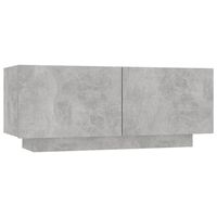 vidaXL Bedside Cabinet Concrete Grey 100x35x40 cm Engineered Wood, concrete grey vidaXL Bedside Cabinet Concrete Grey 100x35x40 cm Engineered Wood
