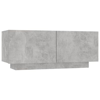 vidaXL Bedside Cabinet Concrete Grey 100x35x40 cm Engineered Wood, concrete grey vidaXL Bedside Cabinet Concrete Grey 100x35x40 cm Engineered Wood