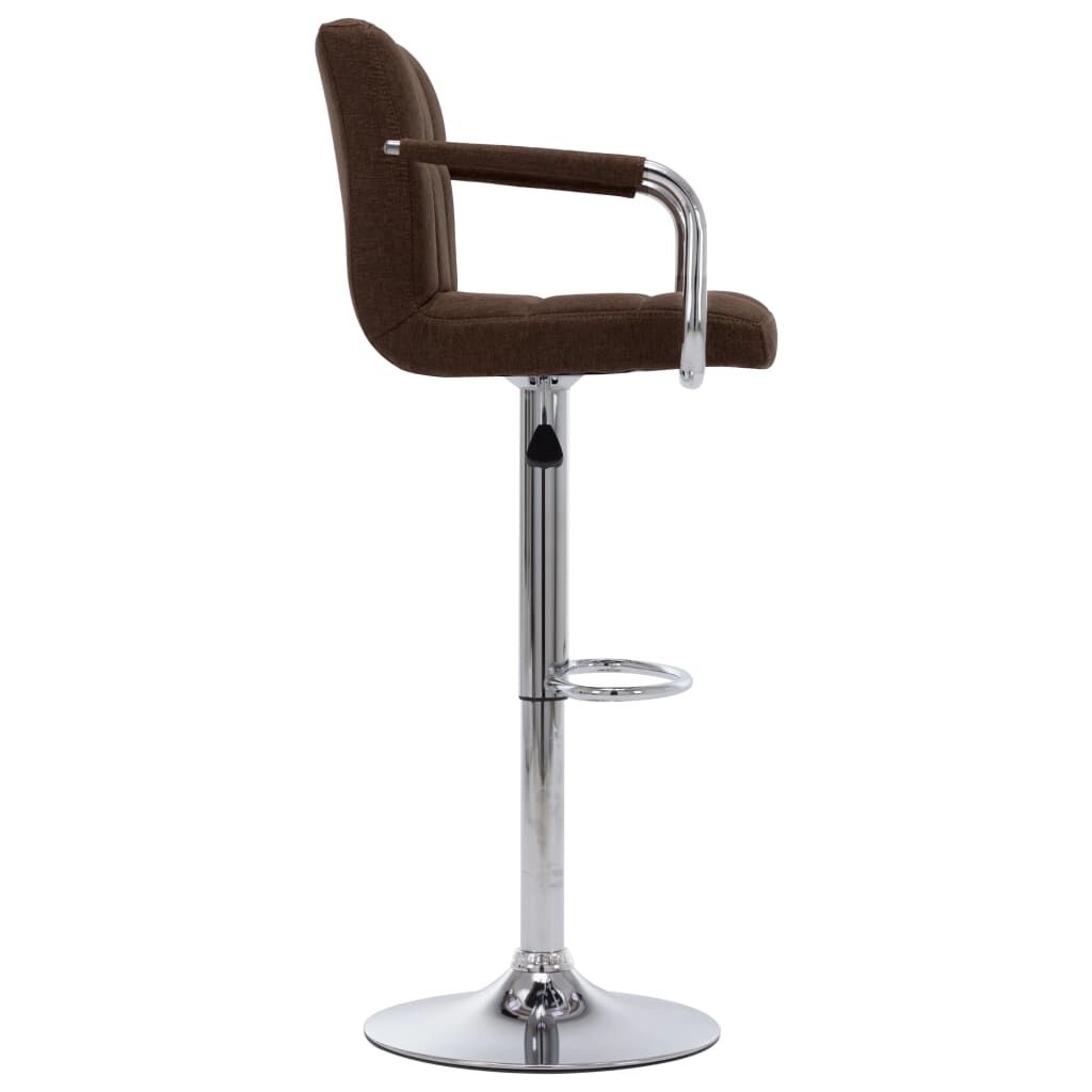 vidaXL Bar Stool Brown Fabric