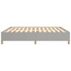 vidaXL Bed Frame without Mattress Light Grey 180x200 cm Super King Fabric