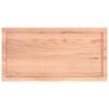 vidaXL Wall Shelf Light Brown 100x50x(2-4) cm Treated Solid Wood Oak