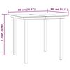 vidaXL 5 Piece Garden Dining Set Black Poly Rattan