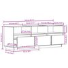 vidaXL TV Cabinet 140x37x50 cm Solid Wood Pine