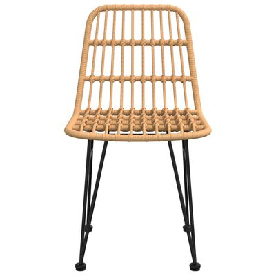 vidaXL Garden Chairs 2 pcs 48x62x84 cm PE Rattan
