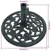 vidaXL Umbrella Base Green 9 kg 40 cm Cast Iron