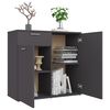 vidaXL Sideboard Grey 80x36x75 cm Engineered Wood