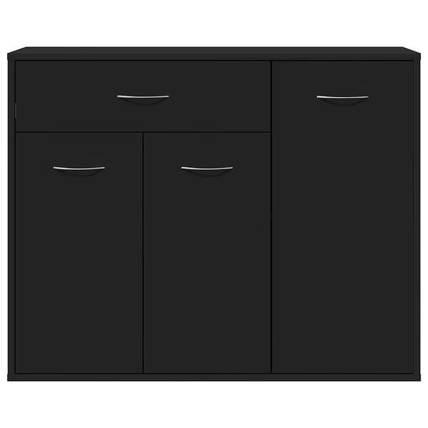vidaXL Sideboard Black 88x30x70 cm Engineered Wood
