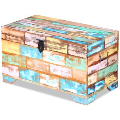 vidaXL Storage Chest Solid Reclaimed Wood, multicolour vidaXL Storage Chest Solid Reclaimed Wood