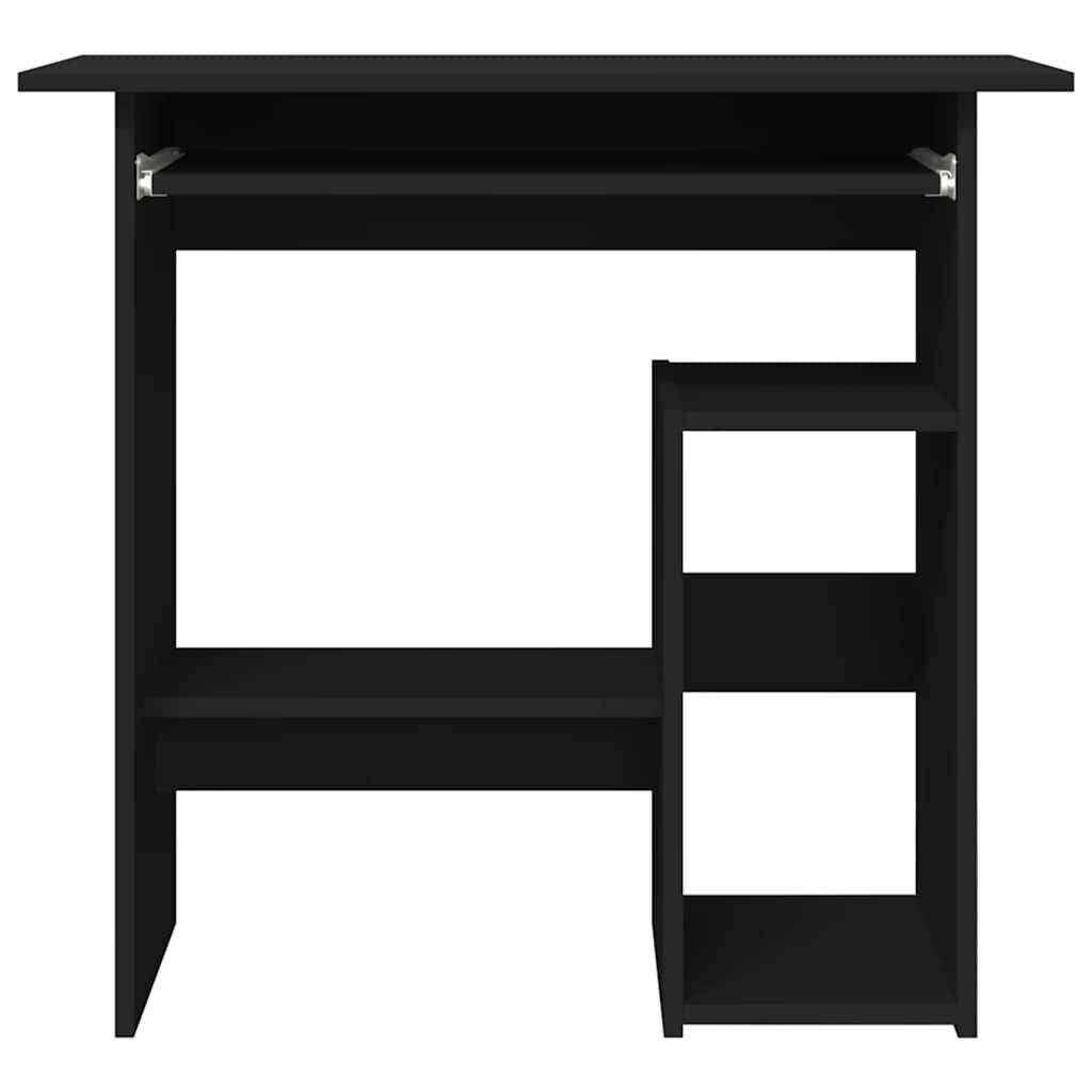 vidaXL Desk Black 80x45x74 cm Engineered Wood