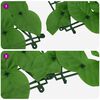 vidaXL Balcony Screen with Green Leaves 300x100 cm